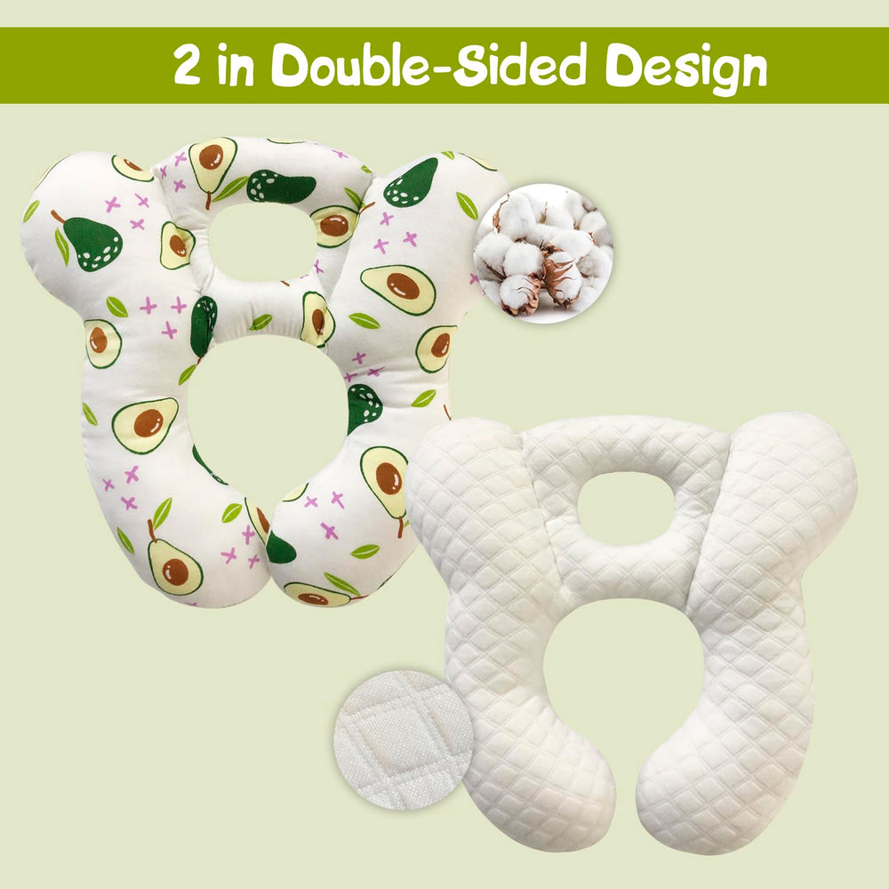 DEEZOMO pillow features cute patterns and bright colors for engaging travel gear.