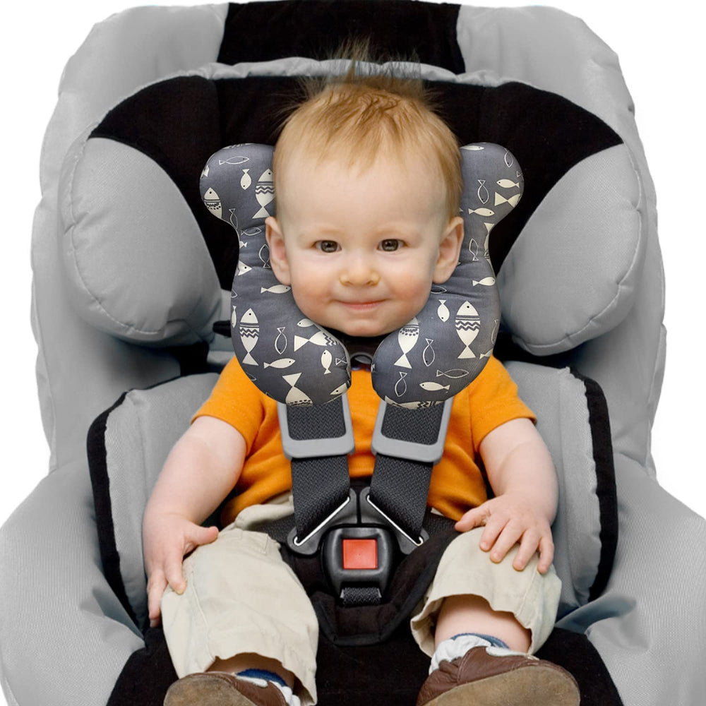 DEEZOMO gray fish pillow, a cute gift idea for families with babies