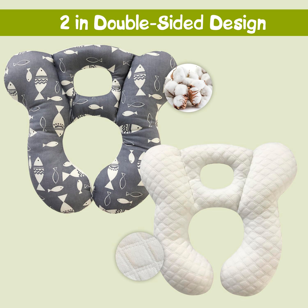 DEEZOMO gray fish pillow inner PP cotton layer cushions head