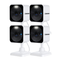 Defender GO 2K AI camera front view for broad indoor and outdoor monitoring