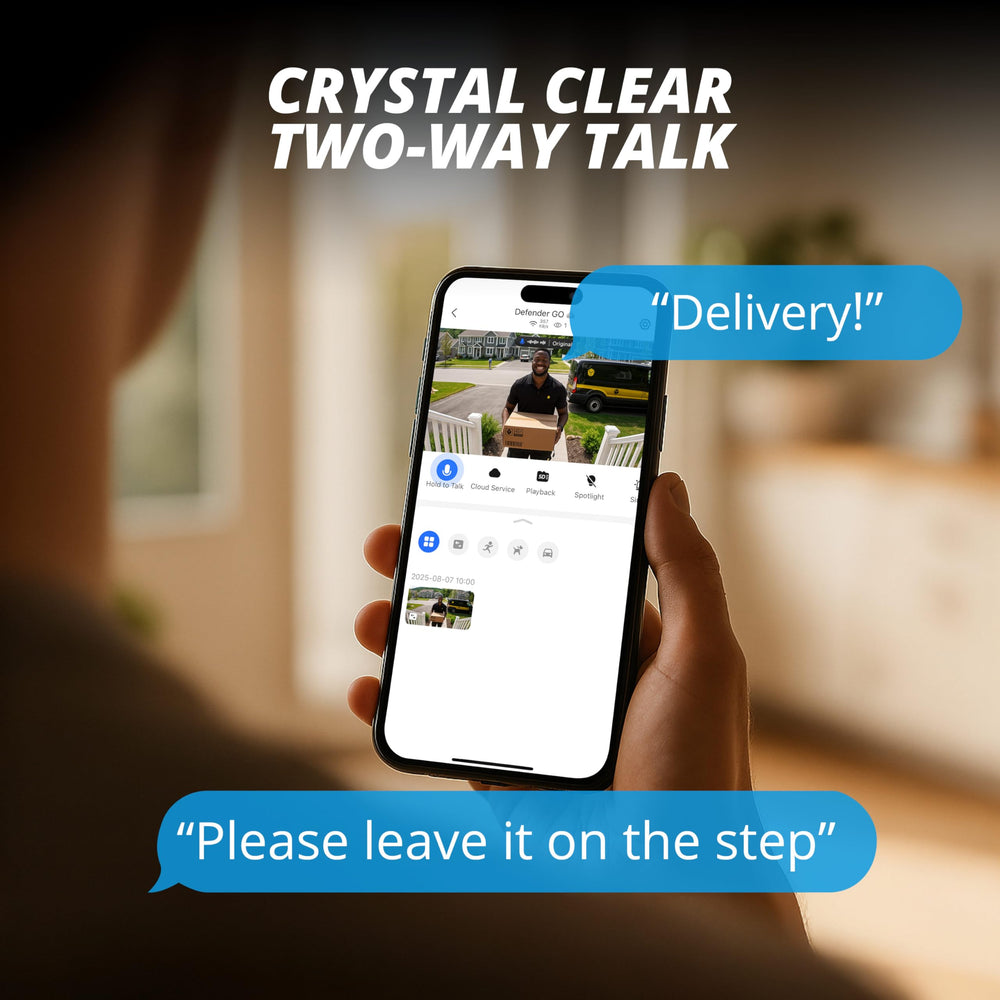 Defender GO 2K two-pack for expanded coverage across property.