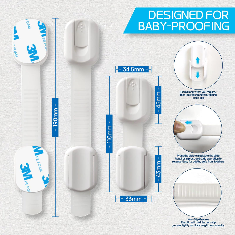 Define Essentials locks securing kitchen appliances without tools for convenience