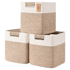 Degeyoyo 13-inch storage cubes on a shelf showing neat organization.