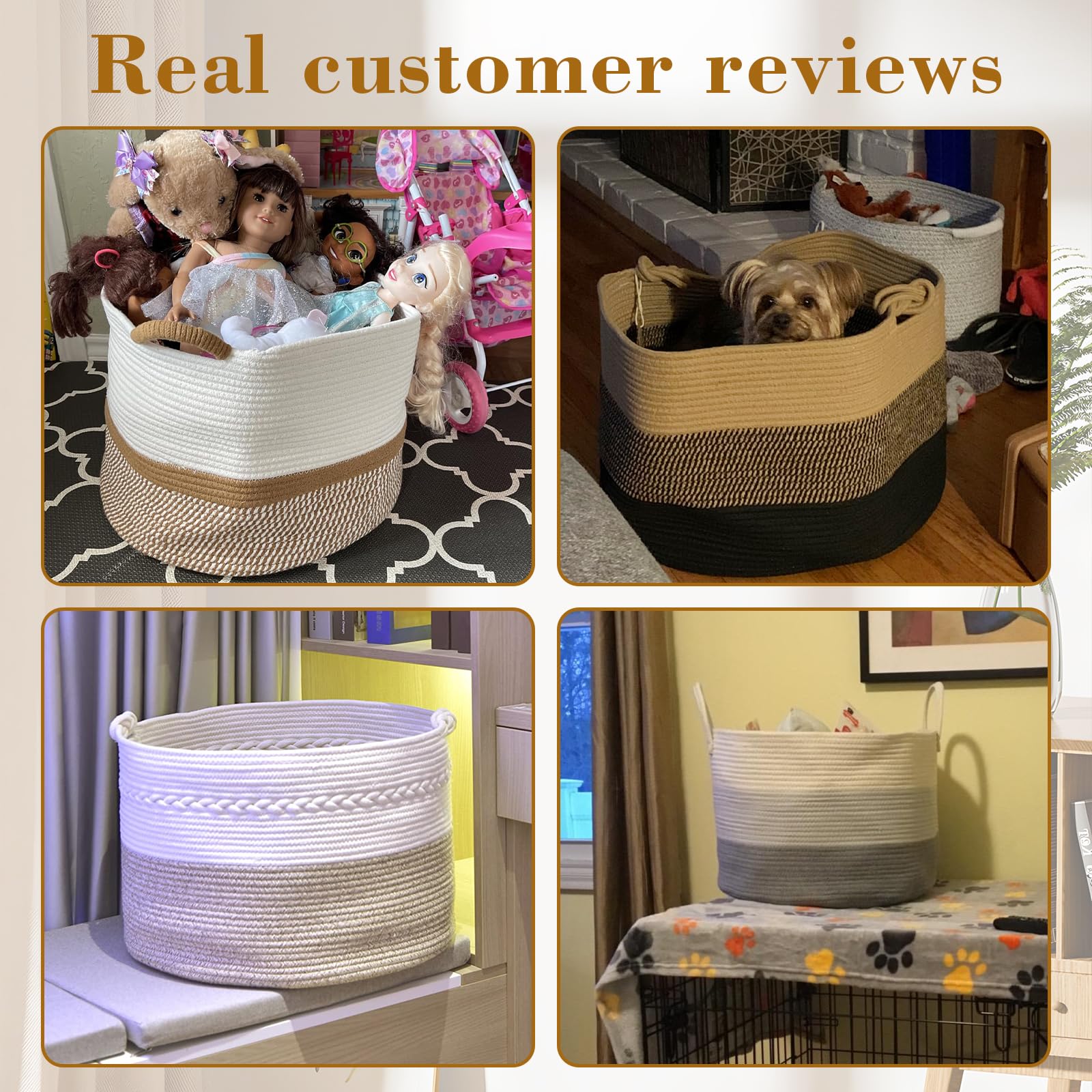 Degeyoyo 67L basket holding blankets demonstrating large capacity.