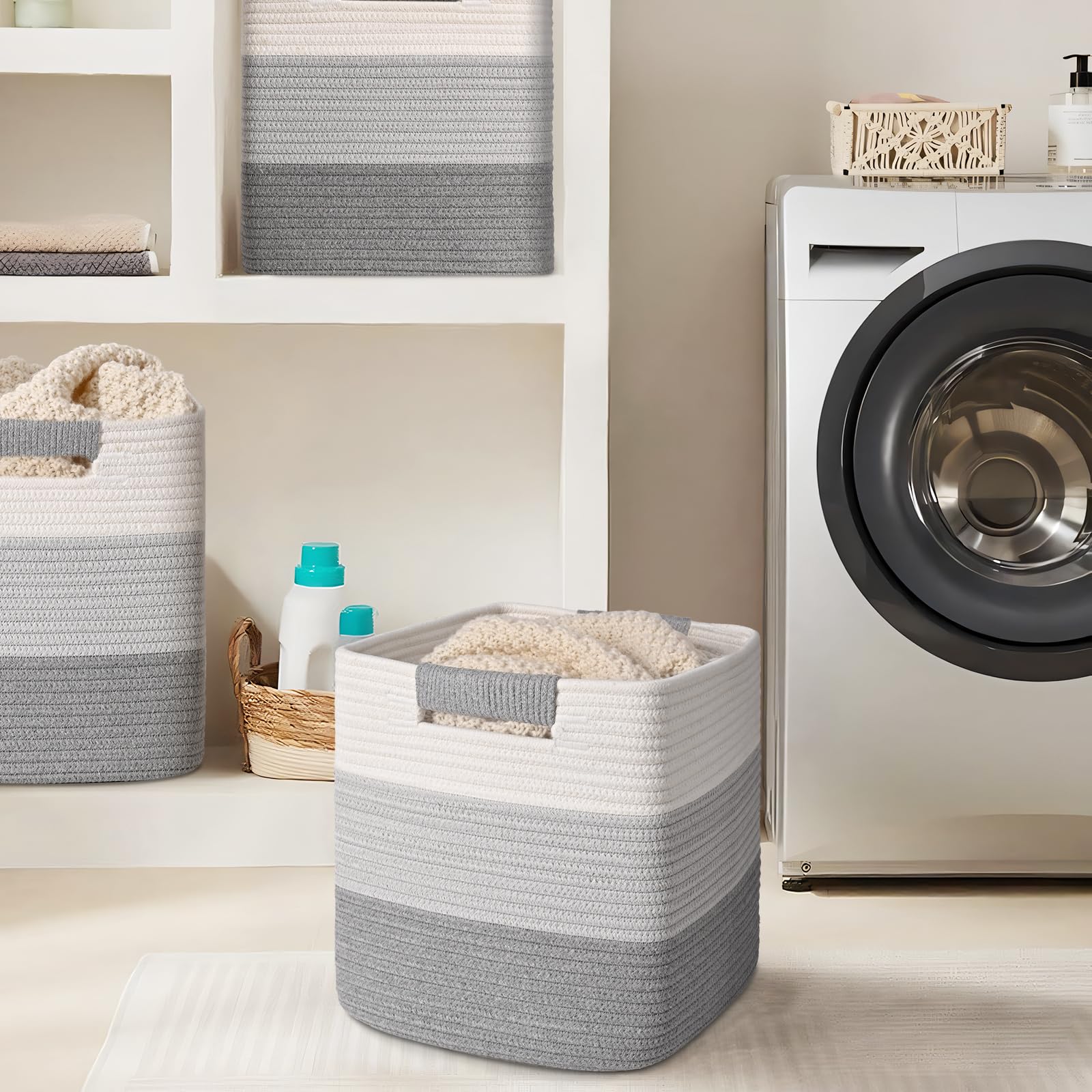Degeyoyo baby nursery bins storing daily essentials safely.
