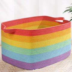 Degeyoyo Large Blanket Basket 60L front view offers ample storage for blankets