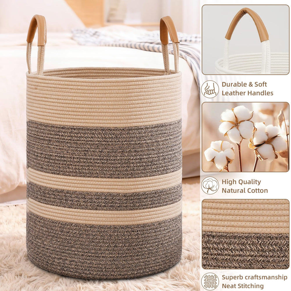 Degeyoyo 60L bin ideal for blankets, towels, and pillows storage.
