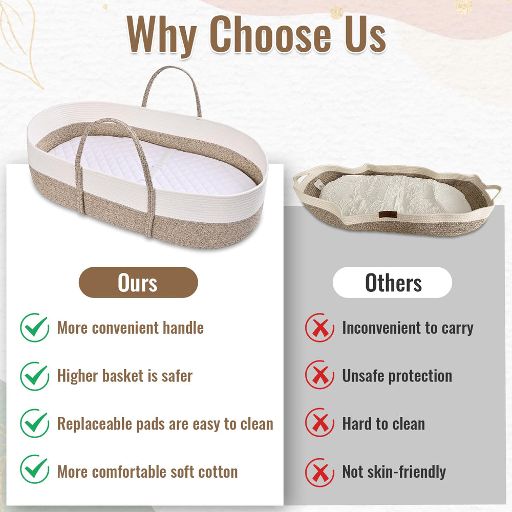 Degeyoyo basket's raised walls and belt enhance stability.