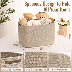 Degeyoyo cube storage bin 3-pack ideal for toy storage in playroom.