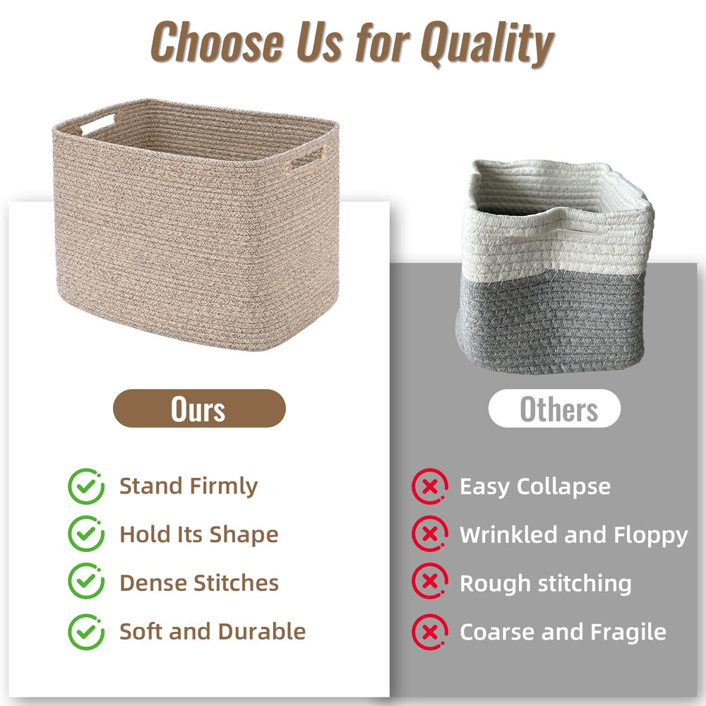 Degeyoyo cube storage bin 3-pack odor-free cotton material and safe for kids.