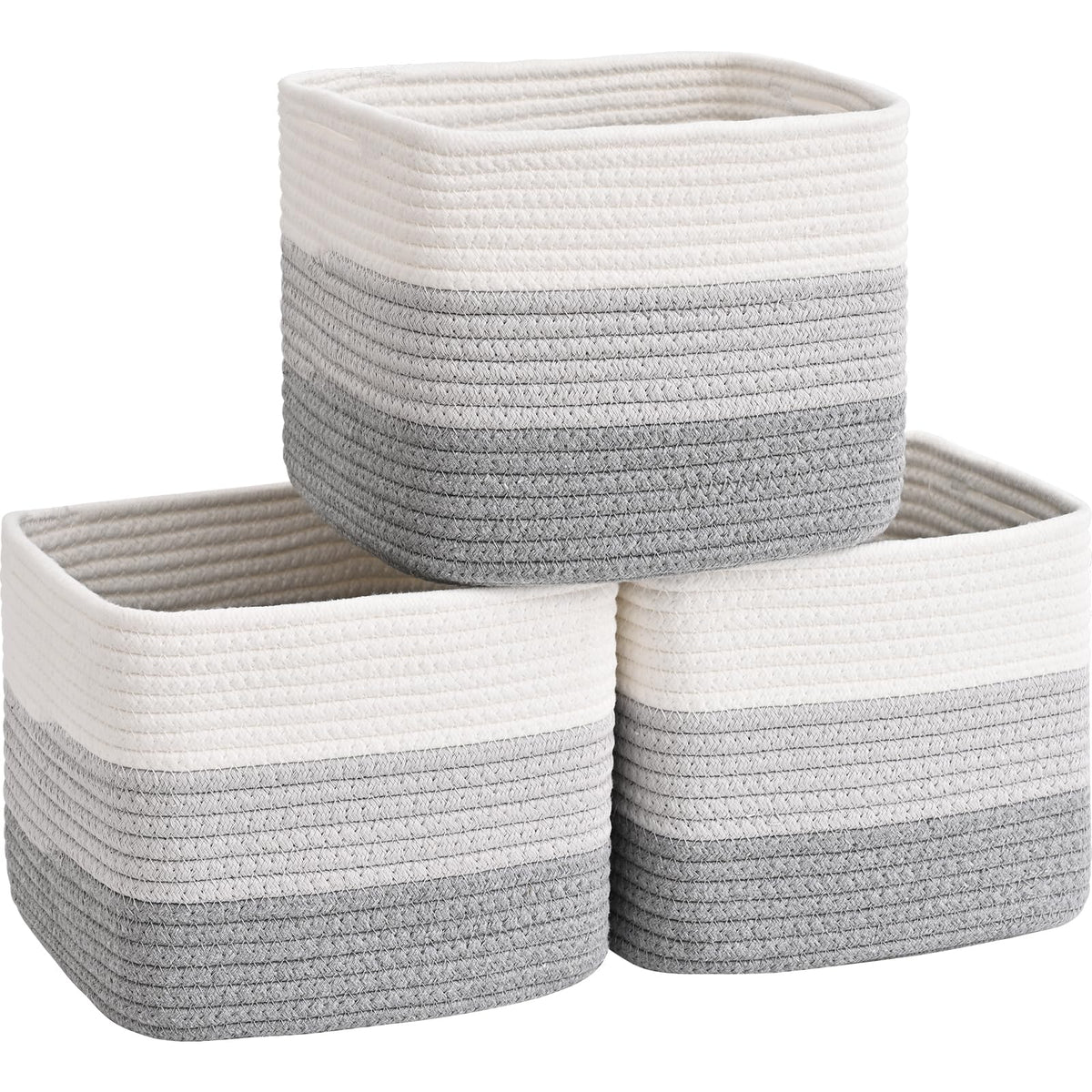Degeyoyo cube storage bin 9in front view keeps items organized.