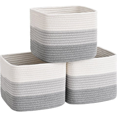 Degeyoyo cube storage bin 9in front view keeps items organized.