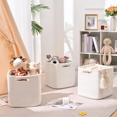 Degeyoyo cube storage bins for shelves and closets keep bedrooms organized