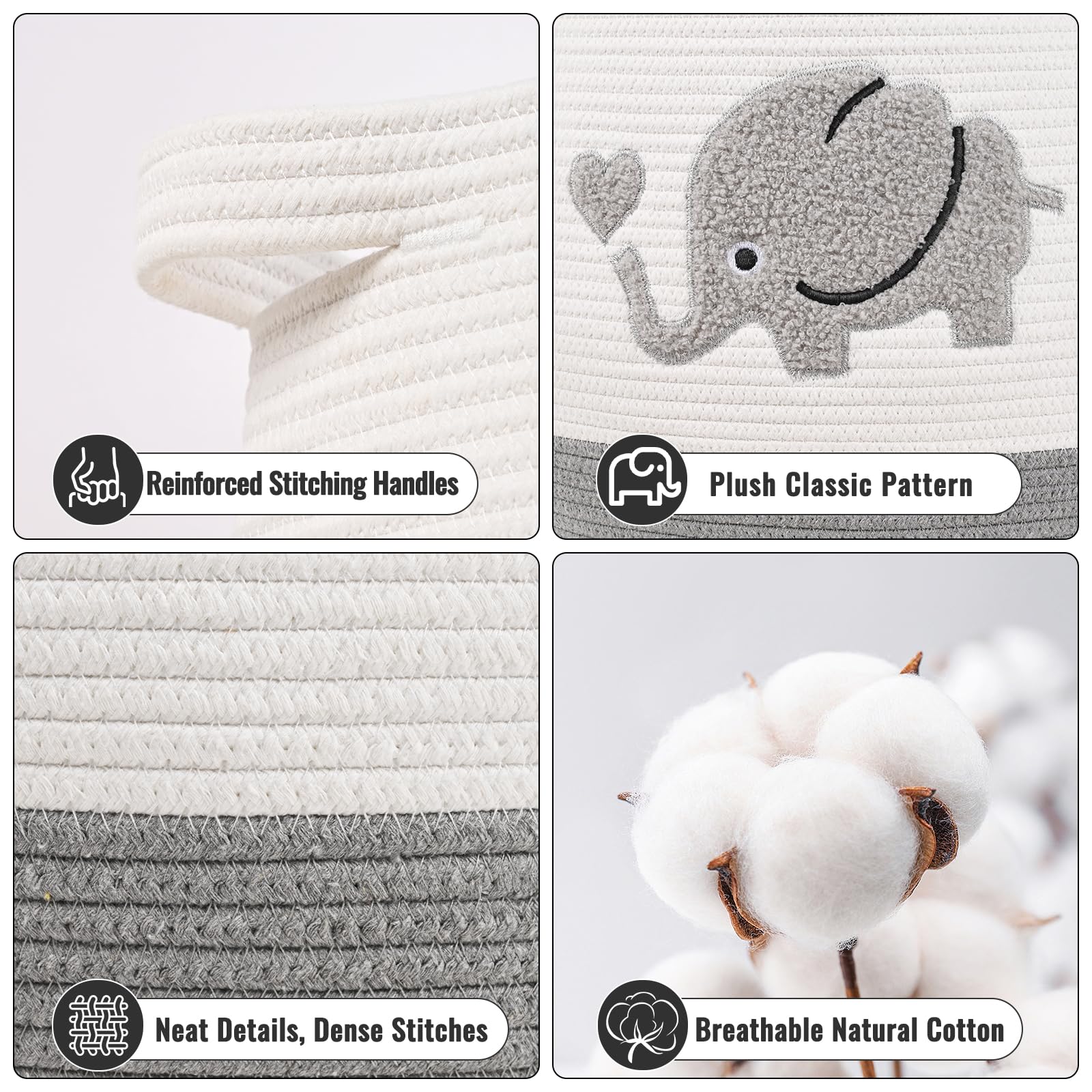 Degeyoyo extra-large capacity basket fits blankets and pillows.