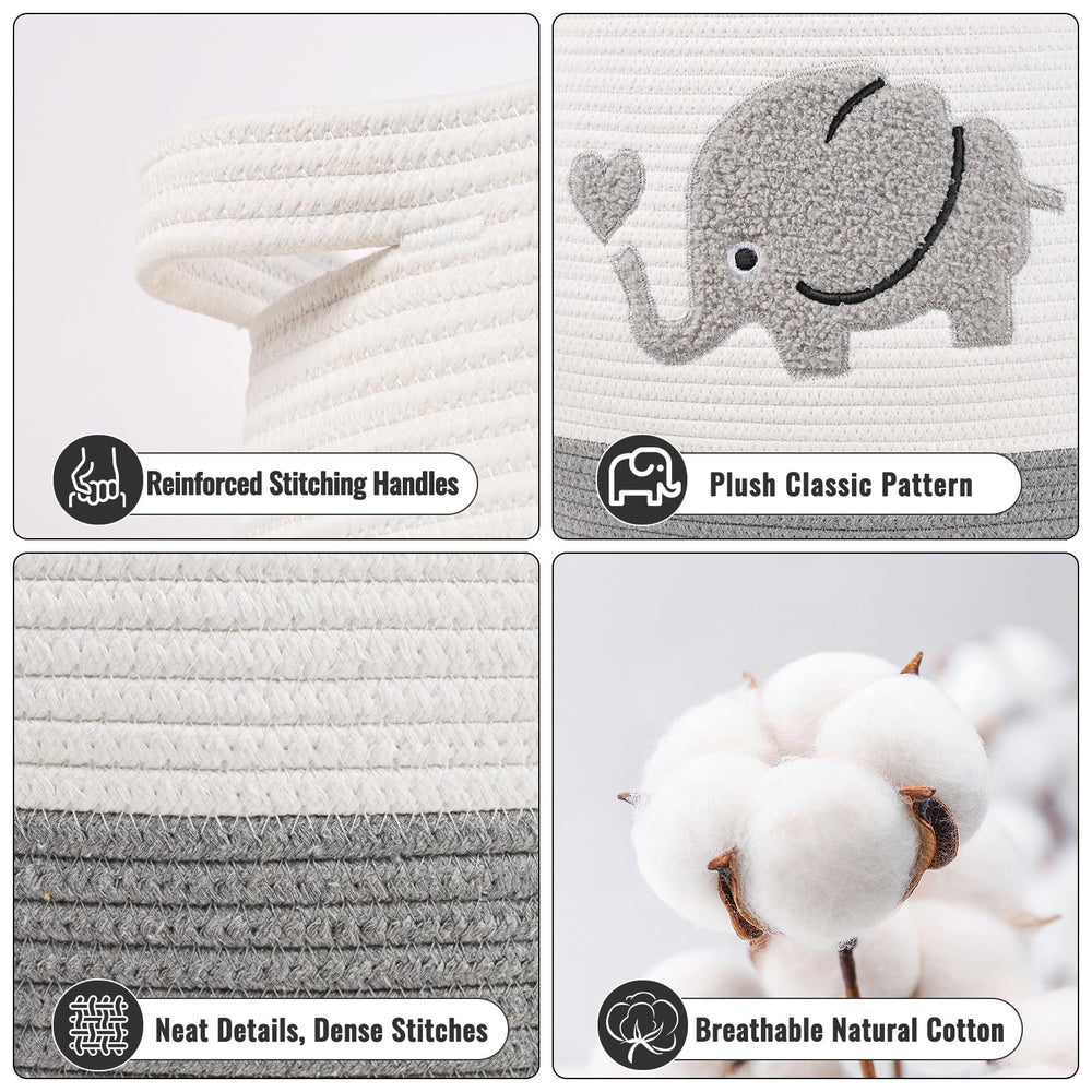 Degeyoyo extra-large capacity basket fits blankets and pillows.