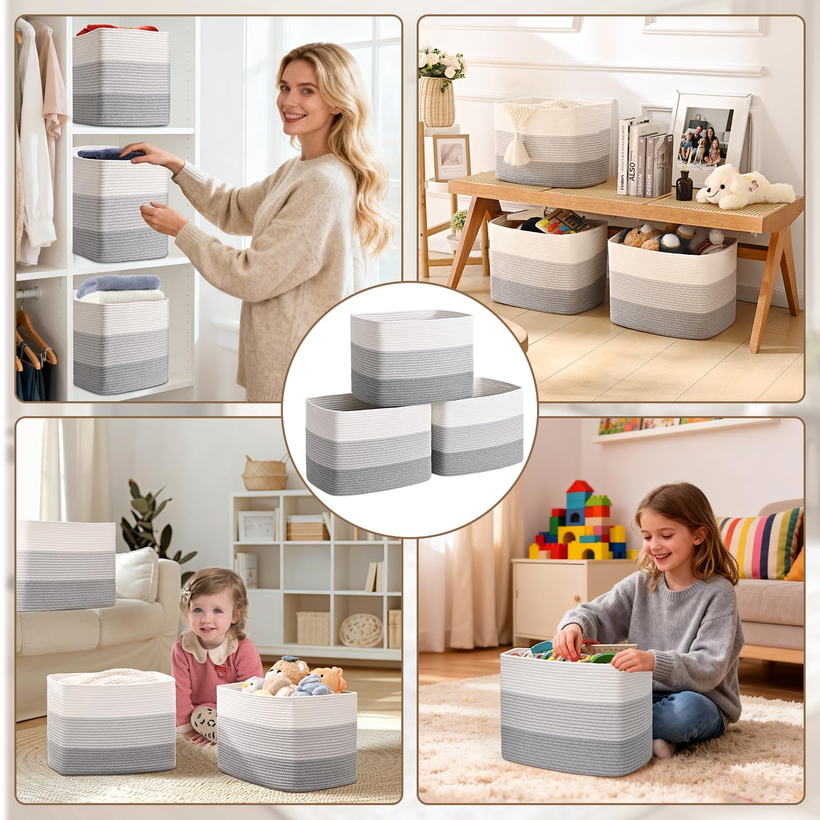 Degeyoyo foldable cube storage for flat, compact storage when not in use