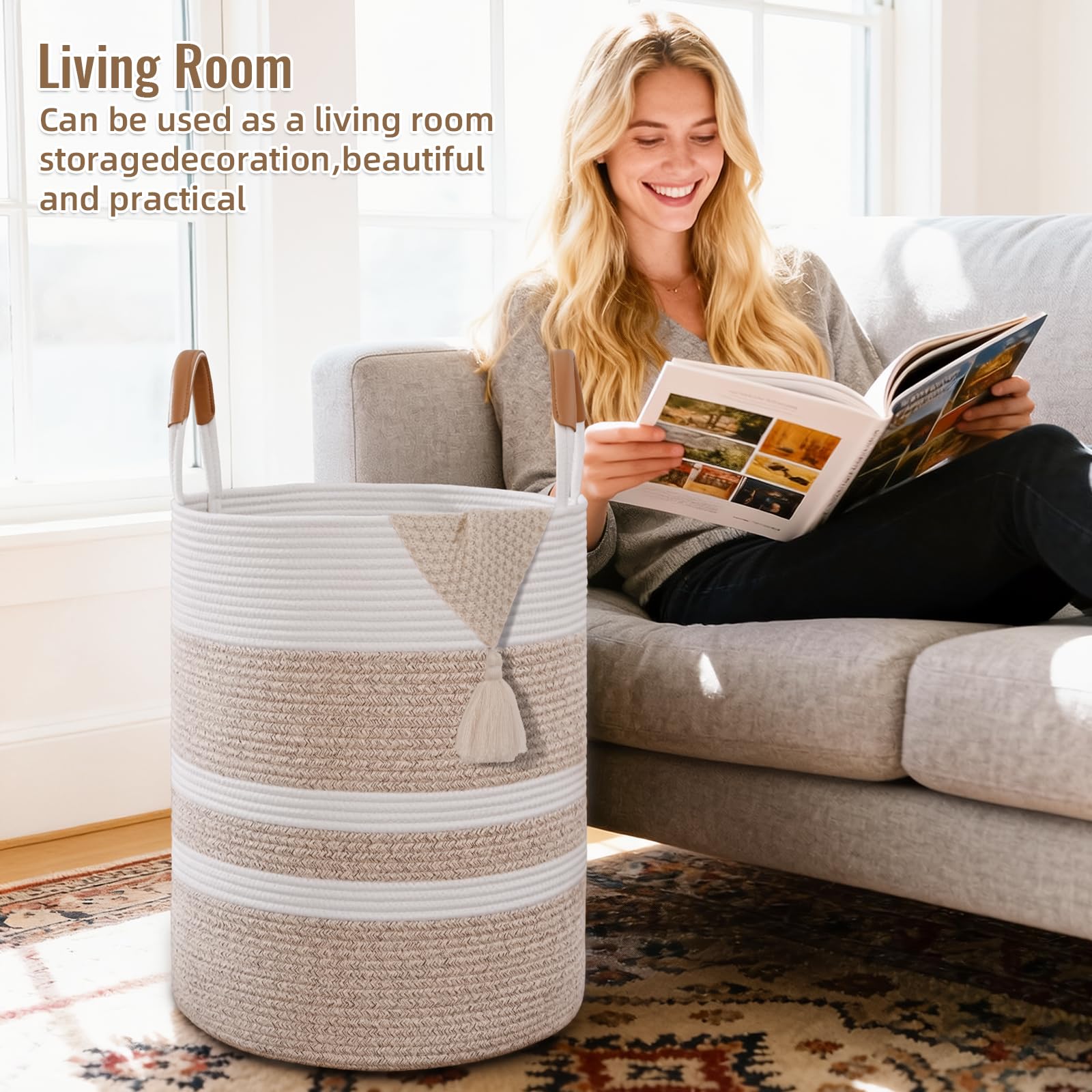 Degeyoyo foldable laundry hamper folds flat for compact storage.