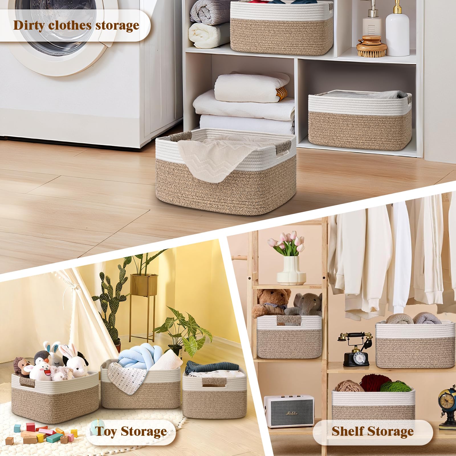 Degeyoyo foldable storage basket ships flat and reshapes quickly.