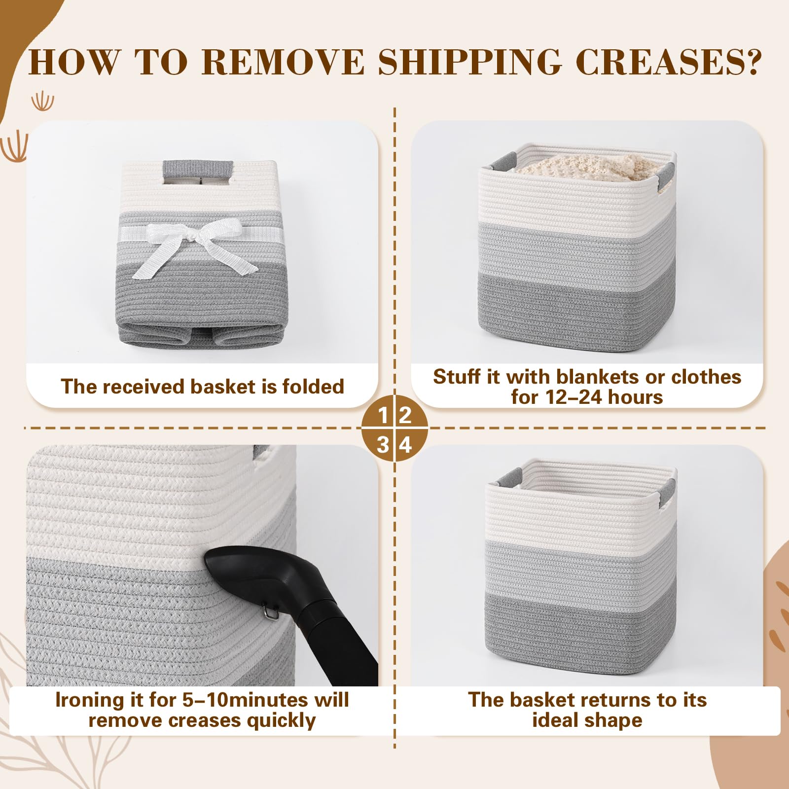 Degeyoyo foldable storage bins returning to shape after use.