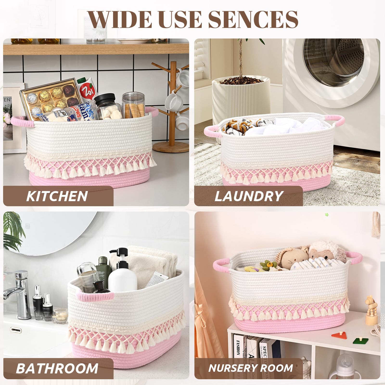 Degeyoyo rope basket makes a thoughtful gift for housewarming and holidays.