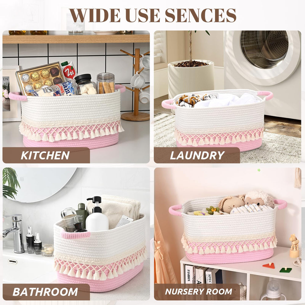 Degeyoyo rope basket makes a thoughtful gift for housewarming and holidays.