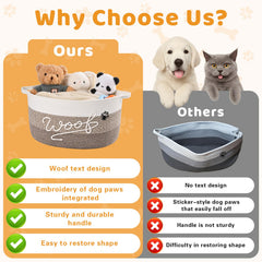 Degeyoyo large 30L storage capacity keeps toys, blankets, and chews neatly organized.