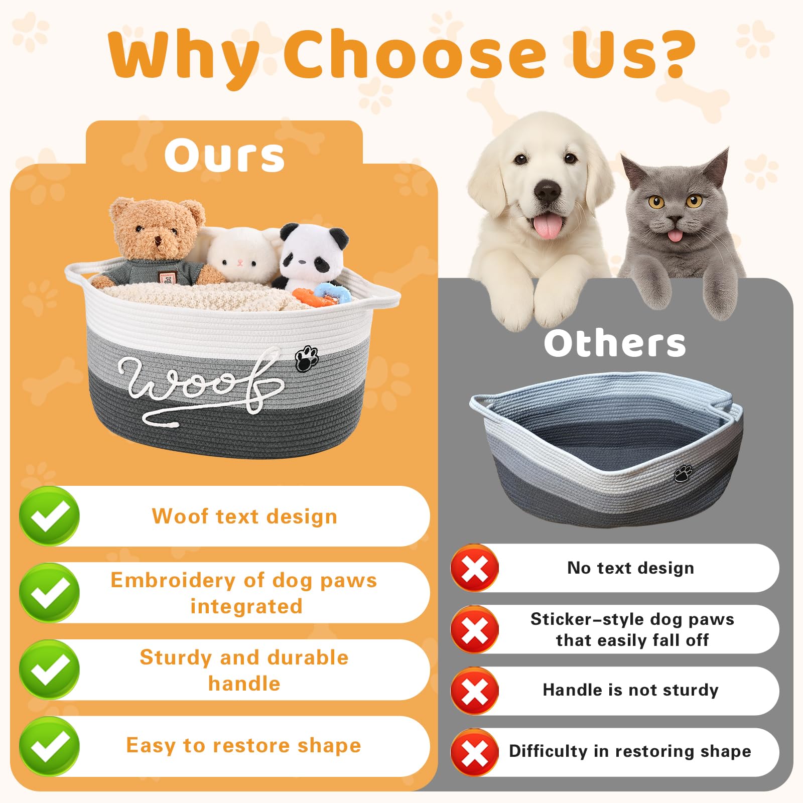 Degeyoyo large-capacity 30L bin holds toys and chews