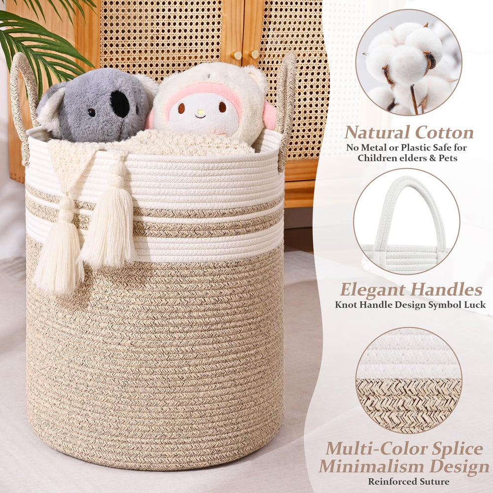 Degeyoyo collapsible design laundry hamper folds flat for compact storage