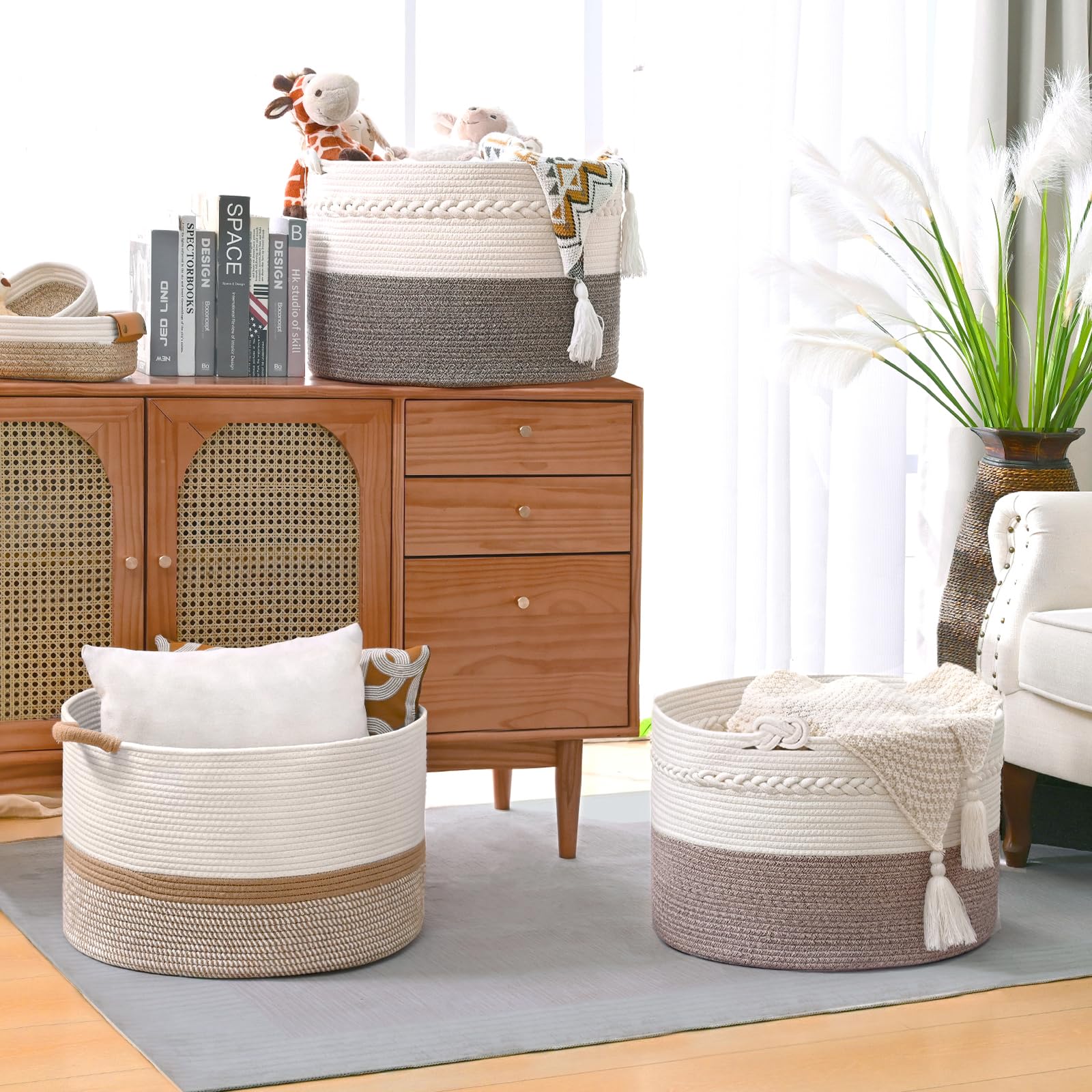 Degeyoyo minimalist basket decor blends with any room