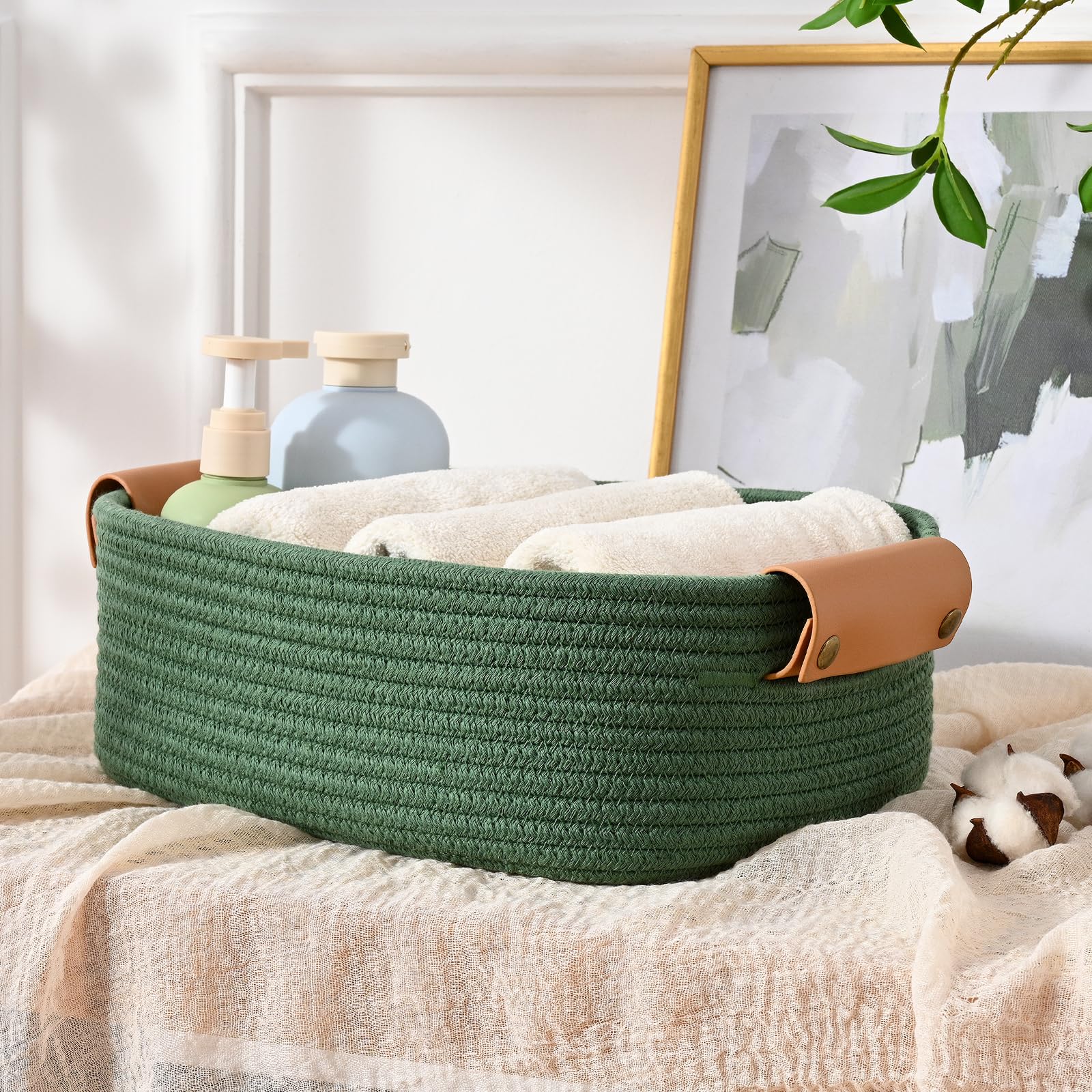 Degeyoyo natural cotton basket is kid- and pet-friendly storage.