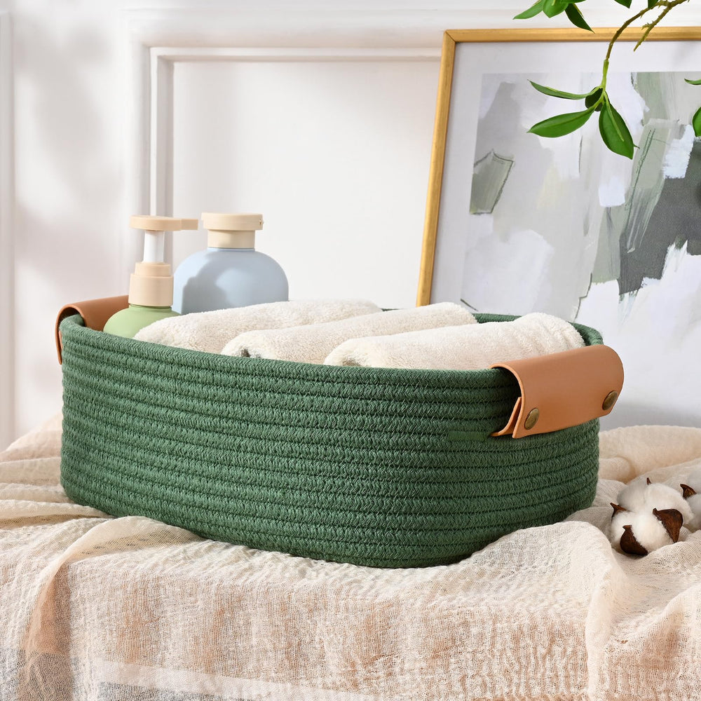 Degeyoyo natural cotton basket is kid- and pet-friendly storage.