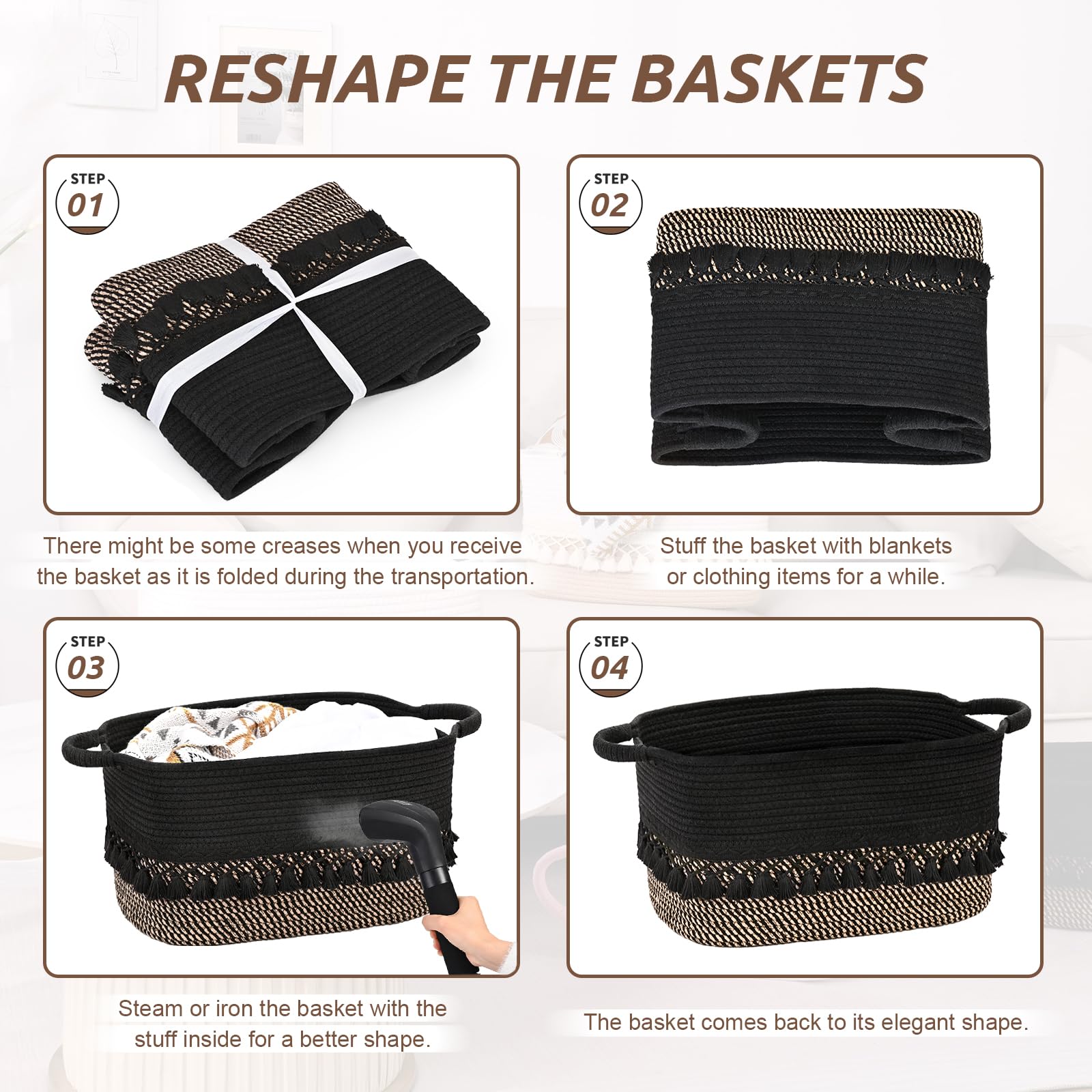 Degeyoyo soft cotton weave provides gentle storage for kids, pets, and toys.