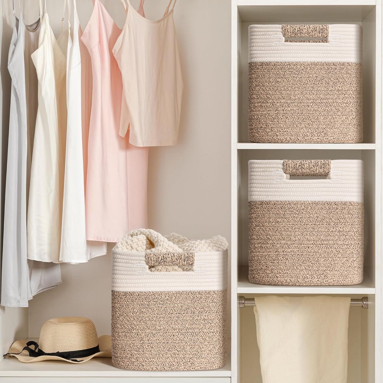 Degeyoyo nursery setup uses storage cubes for soft, kid-friendly organization.