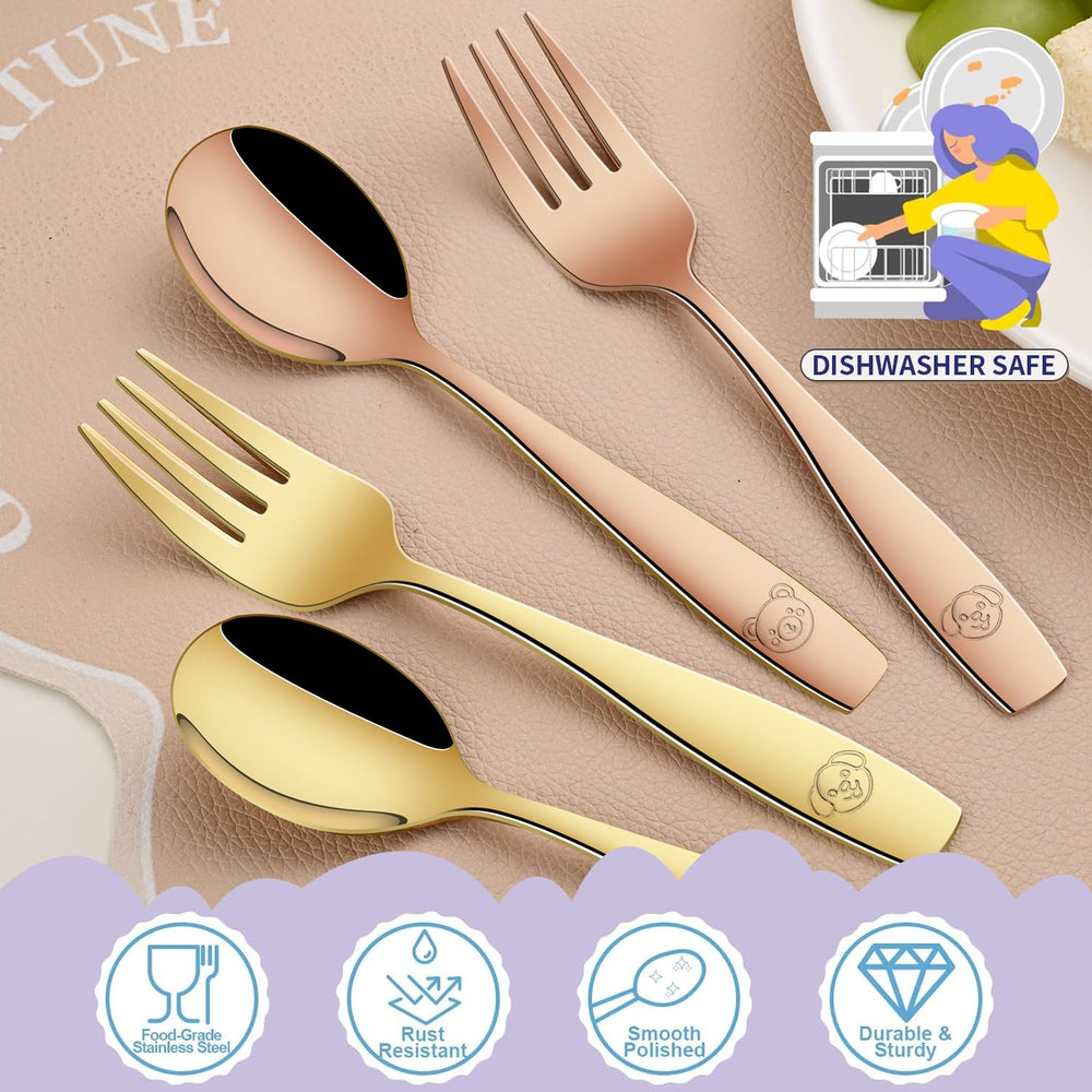 Dehov animal-pattern forks spark imagination during meals