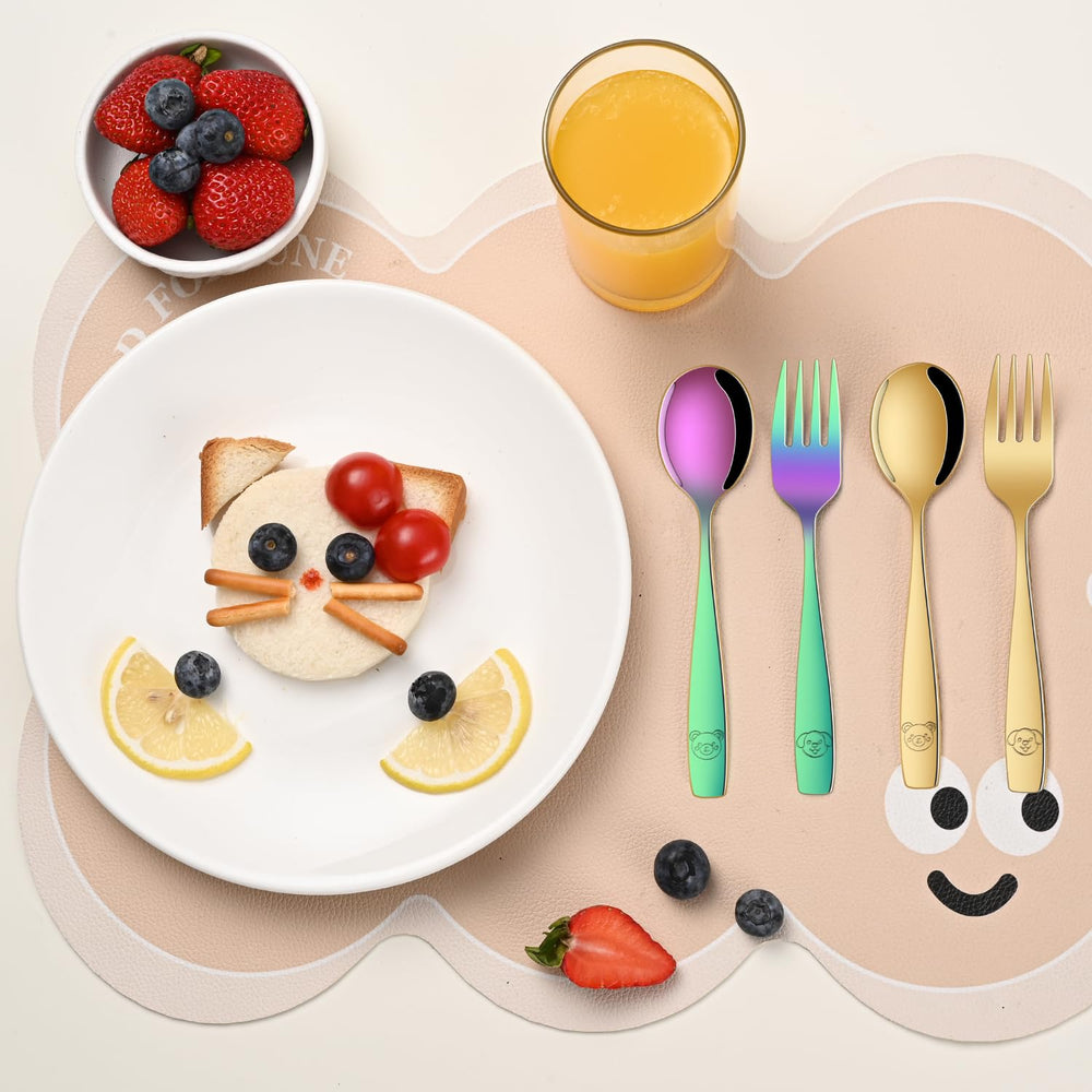 Dehov kid-friendly flatware set simplifies cleanup after meals