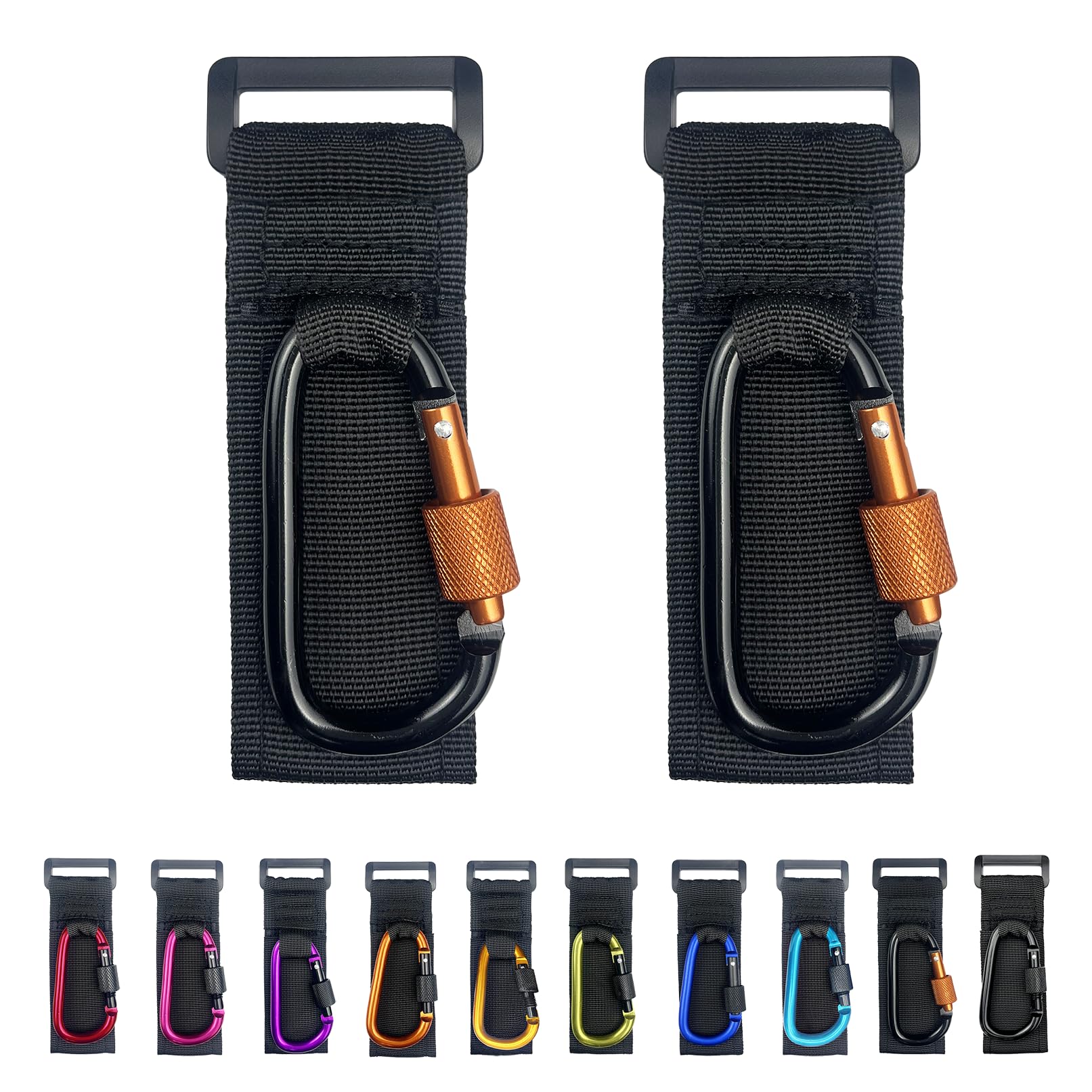 DEIHAALEN baby stroller hook with locking keeps bags secure on the go.