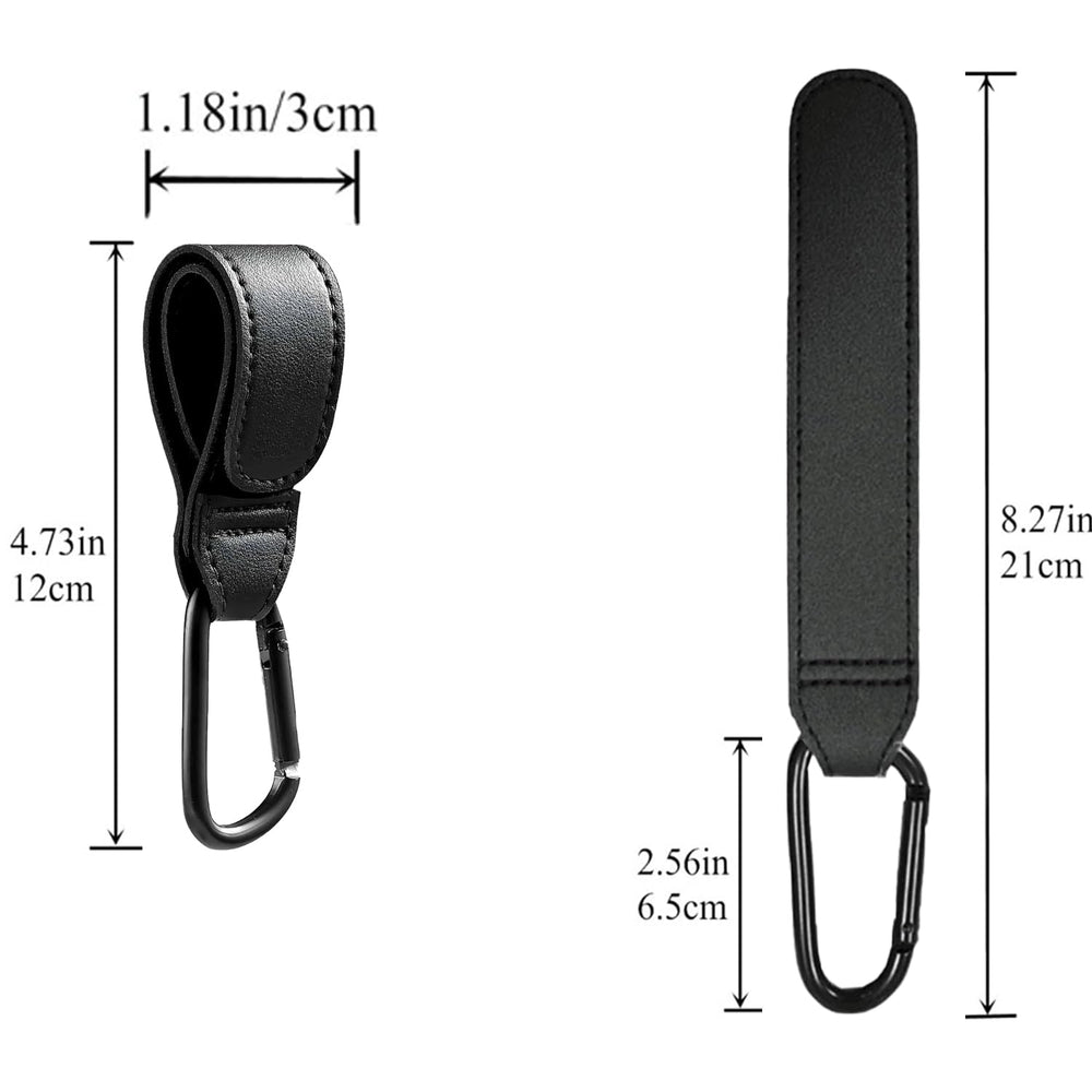 DEIHAALEN leather stroller hook bag hanging demonstrates hands-free shopping