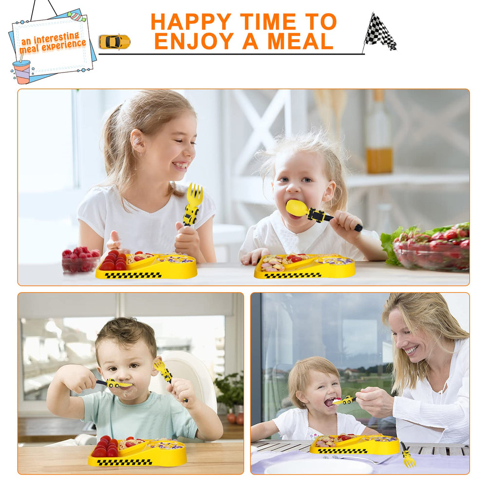 Deinyi toddler utensils closeup emphasizes comfortable grip during meals.