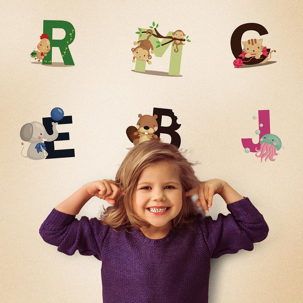 DEKOSH Animal Alphabet animals design enhances playroom learning and fun