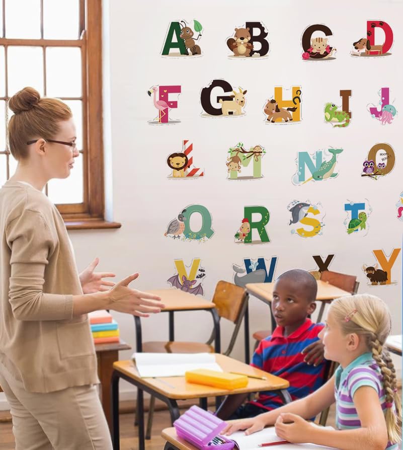 DEKOSH Animal Alphabet pre-cut stickers simplify quick decorating