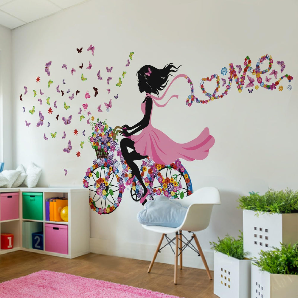 DEKOSH flower decals create cheerful accents for girls' rooms