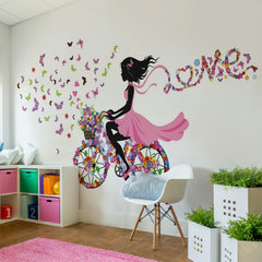 DEKOSH flower decals create cheerful accents for girls' rooms
