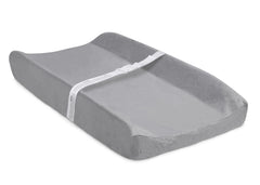 Delta Children changing pad close-up shows non-slip bottom and safety strap for security