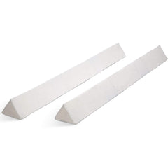 Delta Children extra long foam bed bumper shows 56-inch length for toddler edge safety.