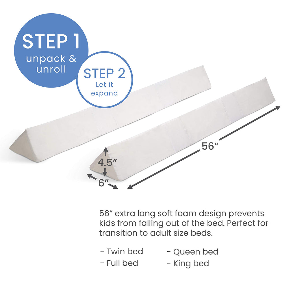 Delta Children bumper with non-slip fabric stays in place overnight.