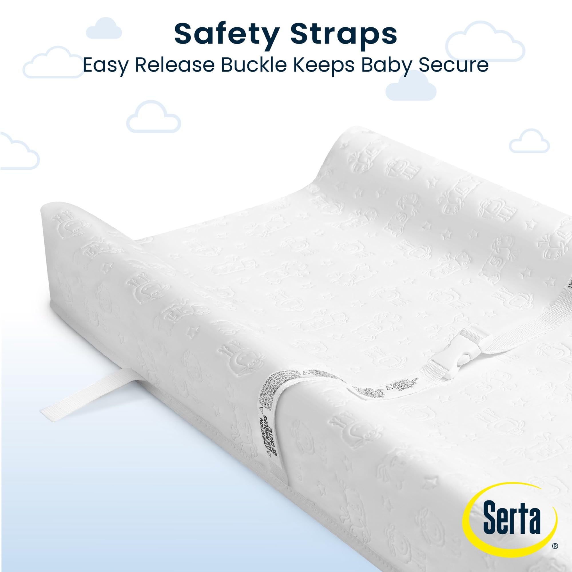 Delta Children Serta pad dimensions 32L x 16W x 4.5H inches