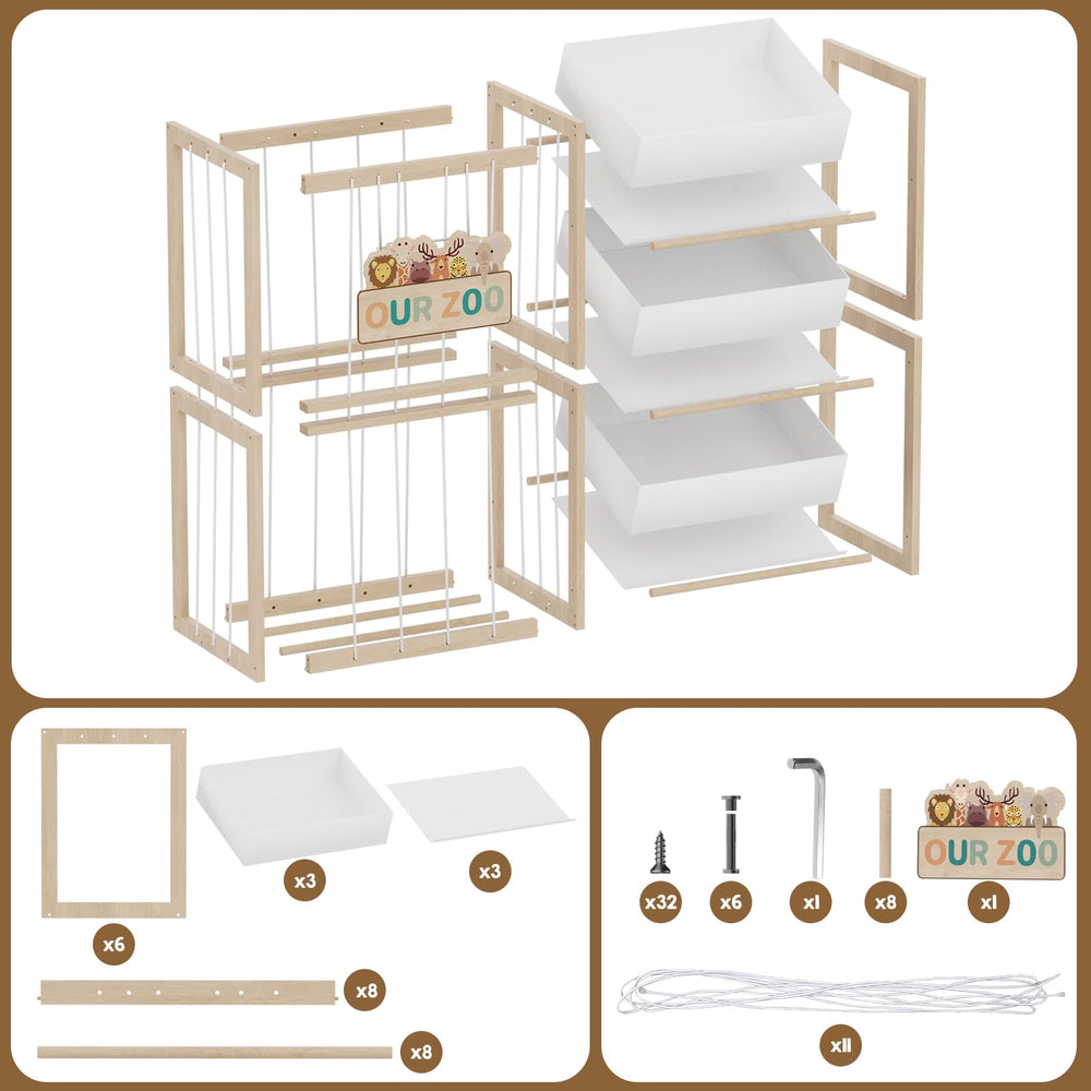 DEMEGA child-friendly cleanup time promotes independent tidying.