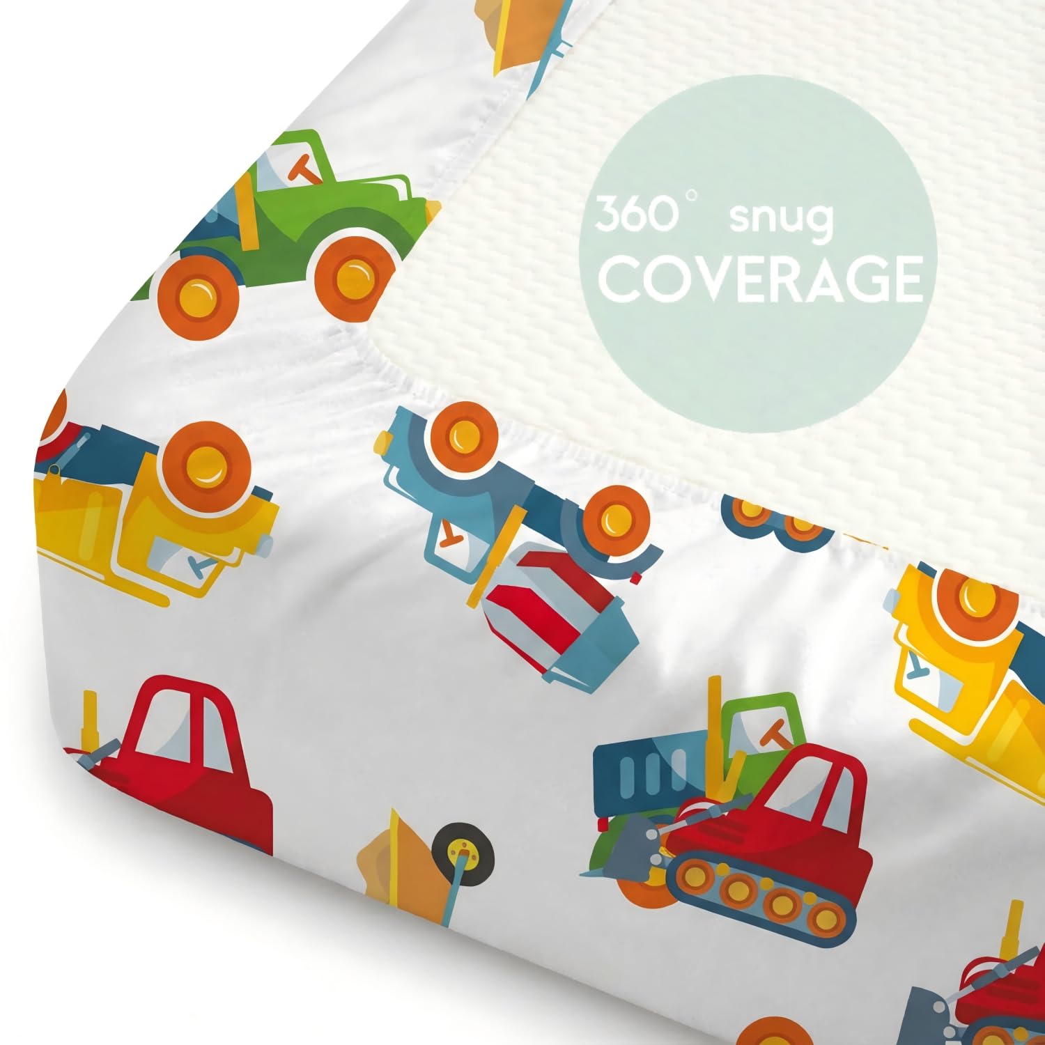 DengFengLai soft polyester crib sheets provide snug fit and breathable comfort.