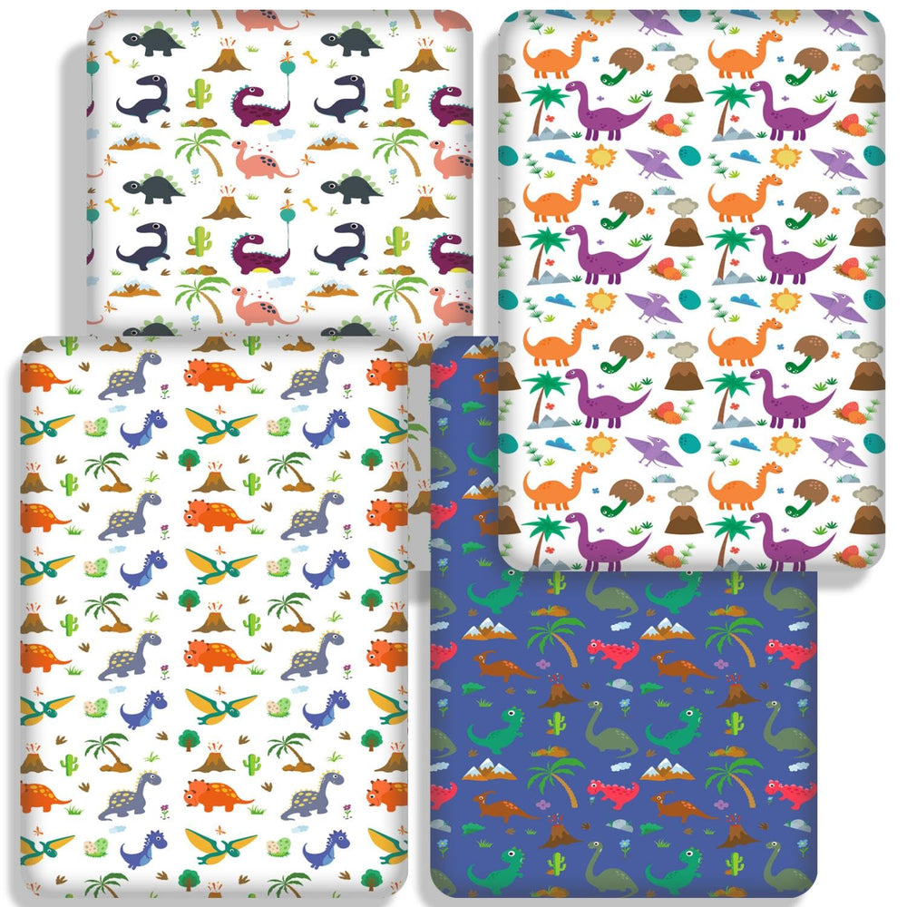 DengFengLai dinosaur crib sheet in toddler bed setup supports versatile use.