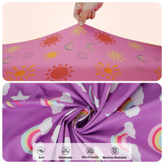 DengFengLai dinosaur floral pattern crib sheet blends whimsy with breathability